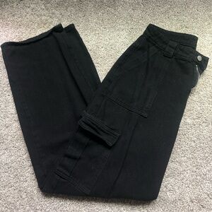 Black cargo pants